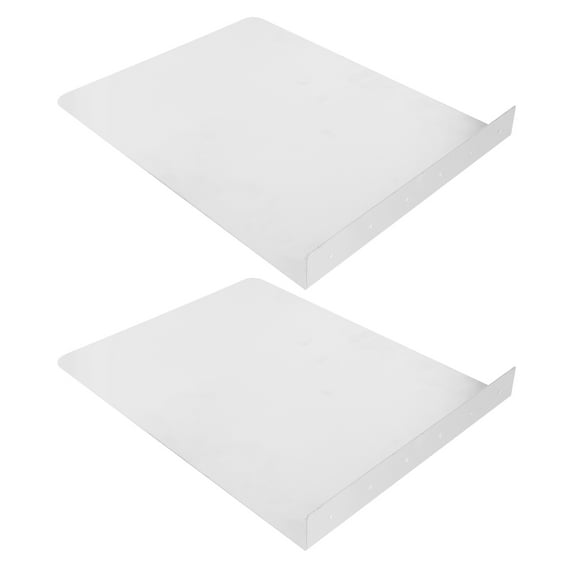 BRIGHTFUFU 2Pcs Metal Splatter Guard for Kitchen Sink Side Splash Protection 15.96X11.99X1.49In