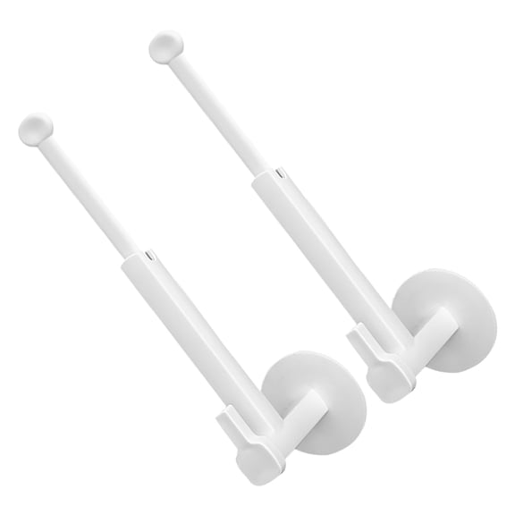 BRIGHTFUFU 2-Pack Minimalist Curtain Fixator Tie Brackets No Drill Needed for Living Room and Bathroom