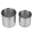 thumbnail image 1 of BRIGHTFUFU 2pcs Reusable Stainless Steel Measuring Cups Rice Cup Measuring Cup with Spoon, 1 of 8