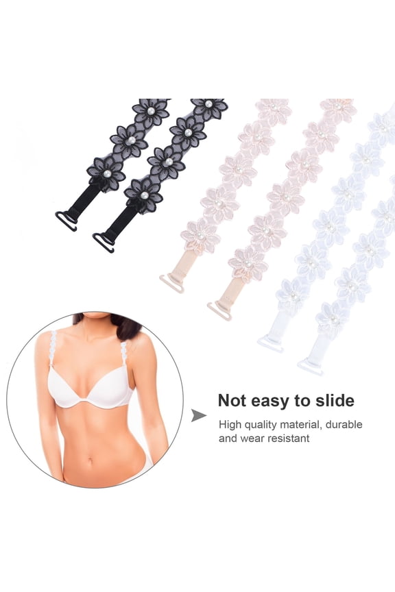 3 Pairs Bra Shoulder Strap Invisible Lingerie Straps for Women Summer Wear