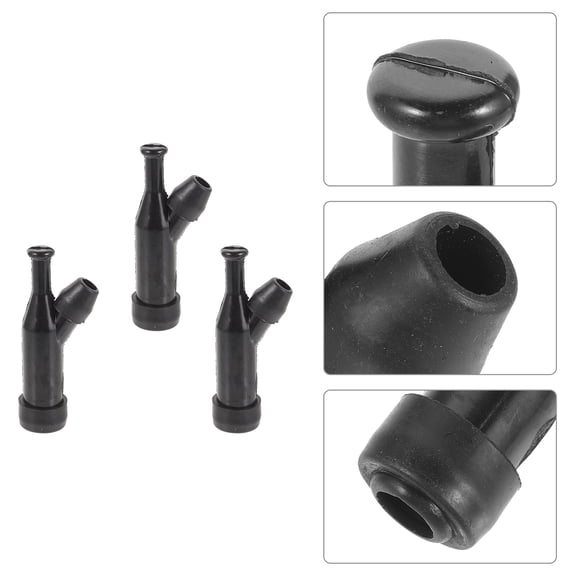 BRIGHTFUFU 3Pcs Threaded Center Shaft Spark Plug Cap for Generator Accessory Wear Resistance