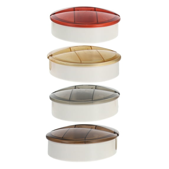 BRIGHTFUFU 4Pcs Cable Management Box Retractable Cable Management Assorted Color 3.15X3.15X0.9In Material For Travel