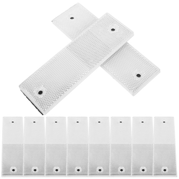 FUEENIRVA Multifunctional Reflective Sticker Car Reflector Sticker White 50Pcs
