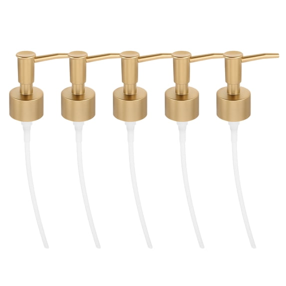 BRIGHTFUFU 5pcs Lotion Dispenser Pump Replacements Reusable Plastic Soap Bottle Pump Heads for Hand Soap Shampoo Conditioner Bottles Use