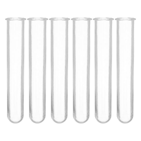BRIGHTFUFU 6pcs Propagation Station Accessories Plastic Test Tubes Tiered Planters Wall Terrarium Flower Vases Hydroponic Holder for Home Office 12cm