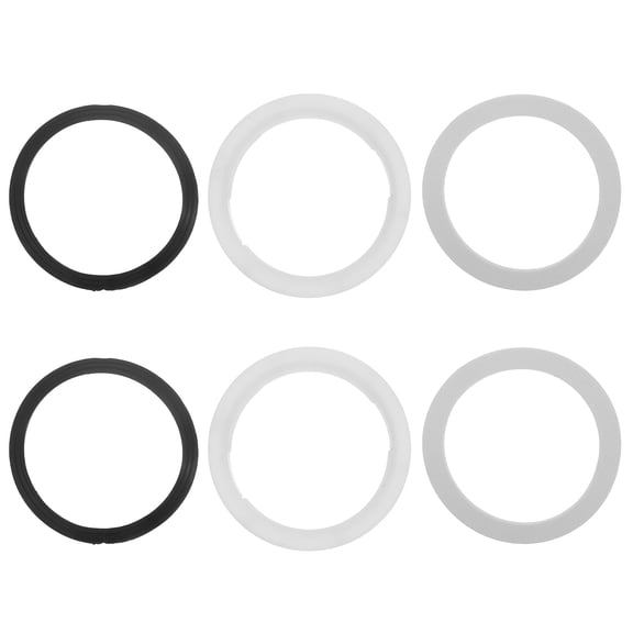 BRIGHTFUFU 6pcs Rubber Seal Rings Washers - Sink Drain Strainer Kitchen Accessories Replacement For 110mm Kitchen Sink Plumbing Easy To Install