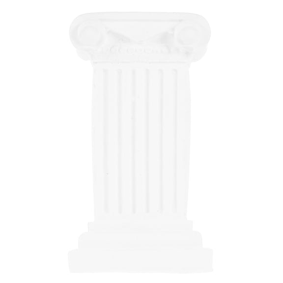 BRIGHTFUFU Artistic White Plaster Roman Column Sculpture for Home Decor and Candle Stand