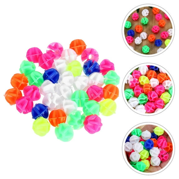 BRIGHTFUFU Bicycle Beads 180Pcs Assorted Color Plastic Round for Easy Installation