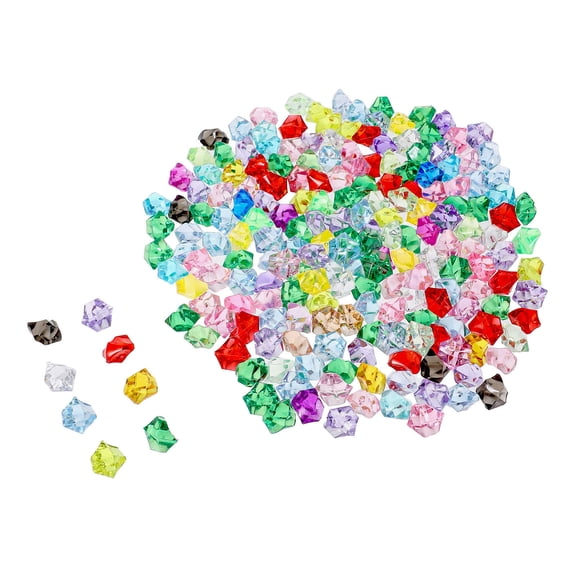 BRIGHTFUFU Decorative Acrylic Gems Set, 200 Piece Mixed Color Vase and Centerpiece Fillers