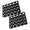 thumbnail image 1 of BRIGHTFUFU Germination Tray Rack 2Pcs Black Plastic Storage Holder For Nursery Tray Racks And Cultivation 35.4X11.8Inches, 1 of 8