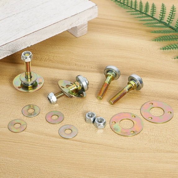 BRIGHTFUFU Glider Rocker Bearings 4Pcs Iron Rocking Chair Connecting ...