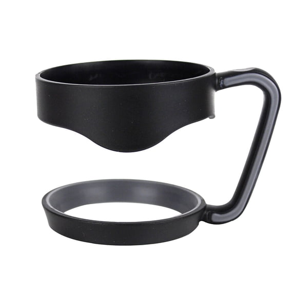 BRIGHTFUFU Portable Handle for 30 oz Tumblers, Lightweight Anti- Grip, Spill Proof Bottle Handle for Travel Coffee Mug & Cups (Black)
