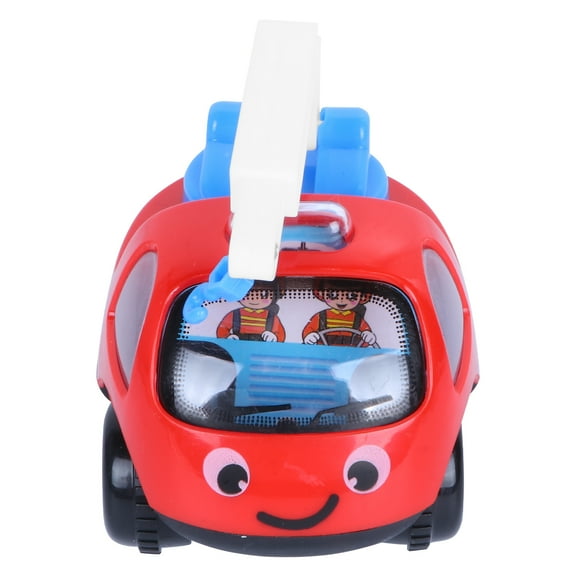 BRIGHTFUFU Inertial Cars Red Plastic Push-to-Run Toy for Toddlers 9x3.3x2.8in 1Pc
