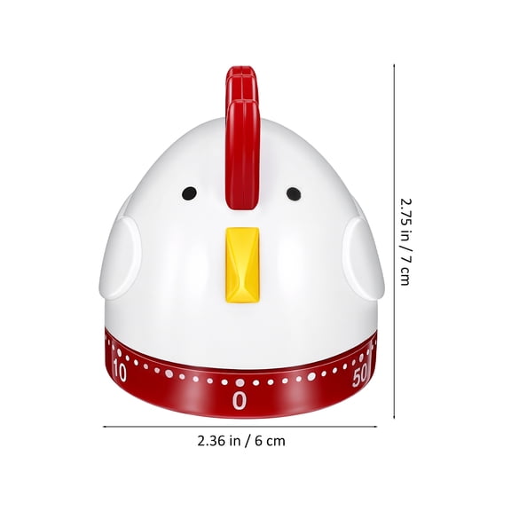 BRIGHTFUFU Kitchen Timer Novelty Mechanical Chicken 1Pcs with Countdown Function for Elderly and Kids Use