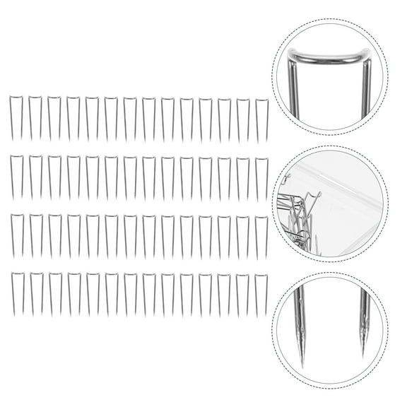 BRIGHTFUFU Sewing Accessories 200Pcs Quilting Pin U-shaped Silver for