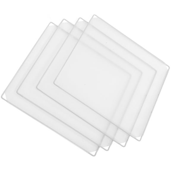 BRIGHTFUFU Clear Plastic Desk Shield 1 Set 71x71x36 cm Transparent Partition for Office and Home