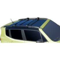 BRIGHTLINES Aero Roof Racks Cross Bars Compatible with Jeep Renegade 2015-2024 for Kayak Luggage Ski Bike Carrier, a Set of 2pcs, Black Aluminum Top Cargo Rack