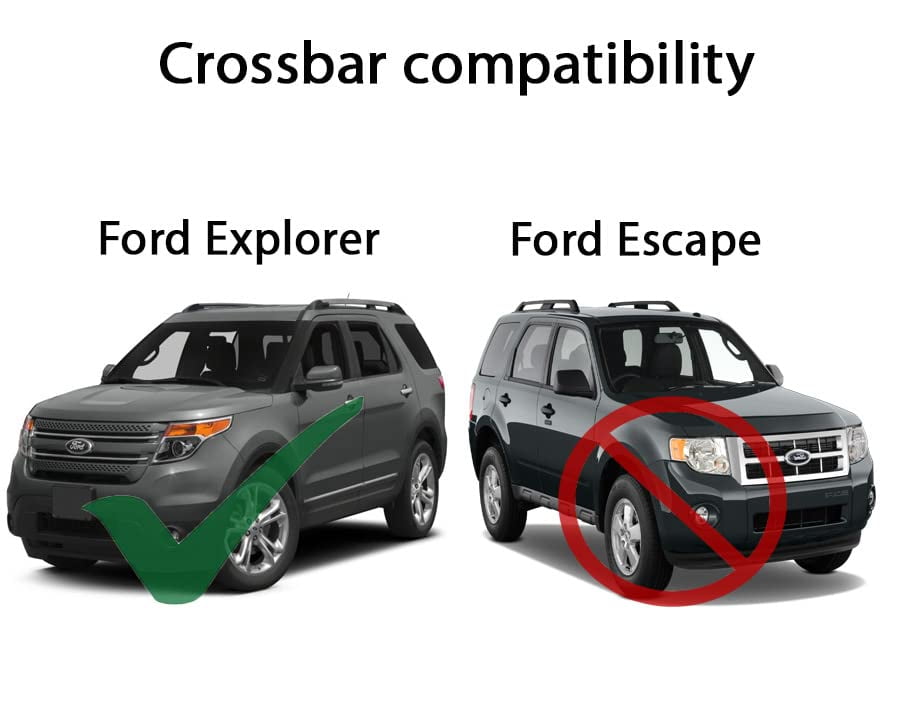 BRIGHTLINES Cross Bars, Roof Racks Replacement for 20112015 Ford