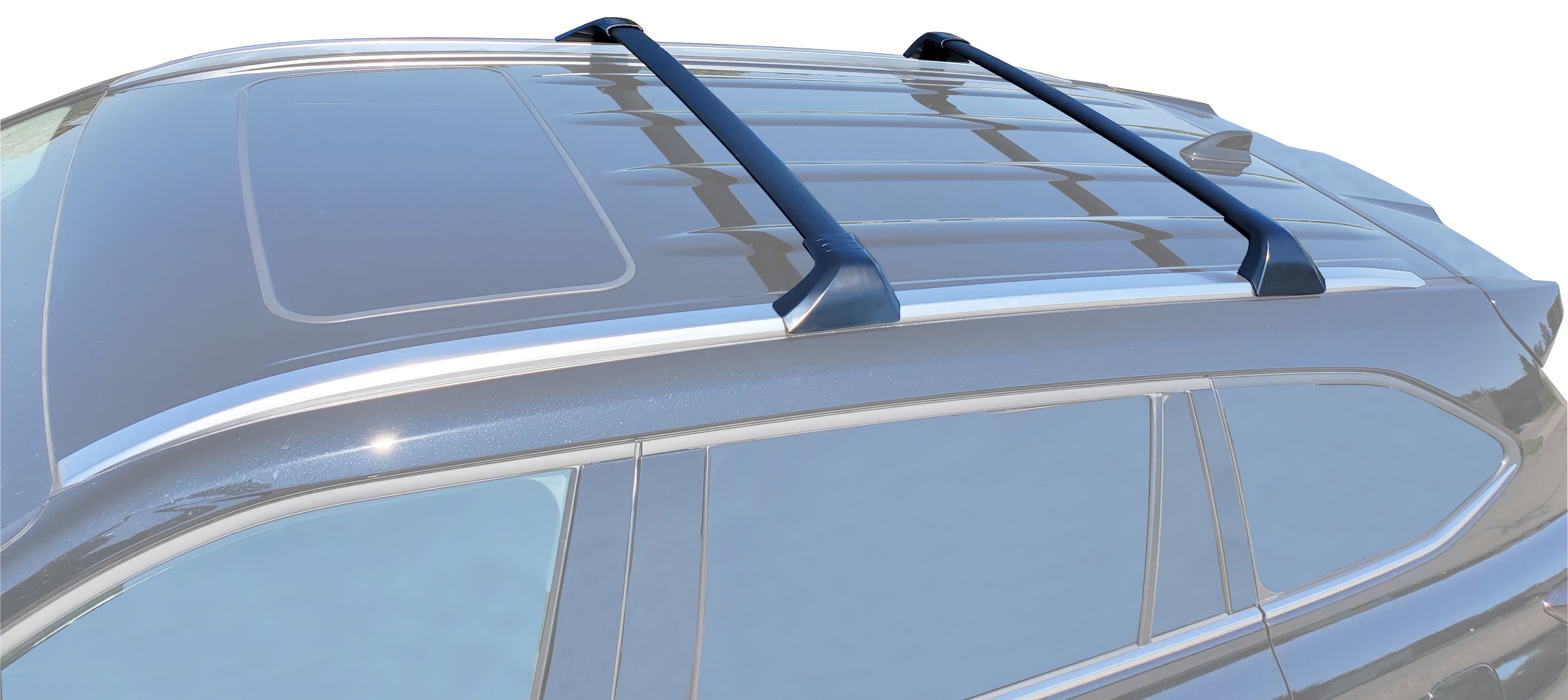 BRIGHTLINES Crossbars Roof Rack Replacement for Toyota Highlander with Flush Side Rails XLE XSE Limited Platinum Hybrid 2020 2024 Black Aluminum Top Cargo Rack Set of 2 Pieces Walmart