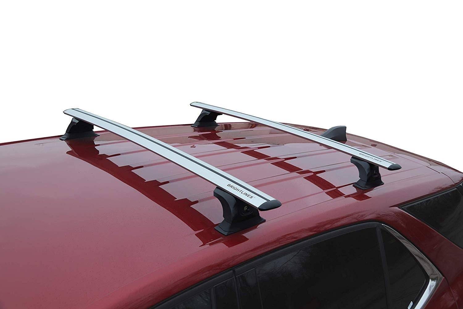 BRIGHTLINES Heavy Duty Anti-Theft Premium Aluminum Bars Roof Rack Crossbars Compatible with 2018-2019 Chevy Equinox Without Roof Rails