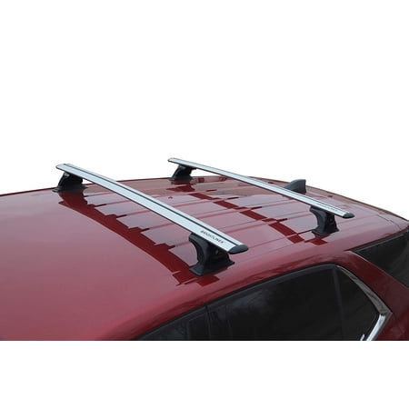 BRIGHTLINES Heavy Duty Anti-Theft Premium Aluminum Bars Roof Rack Crossbars Compatible with 2018-2019 Chevy Equinox Without Roof Rails