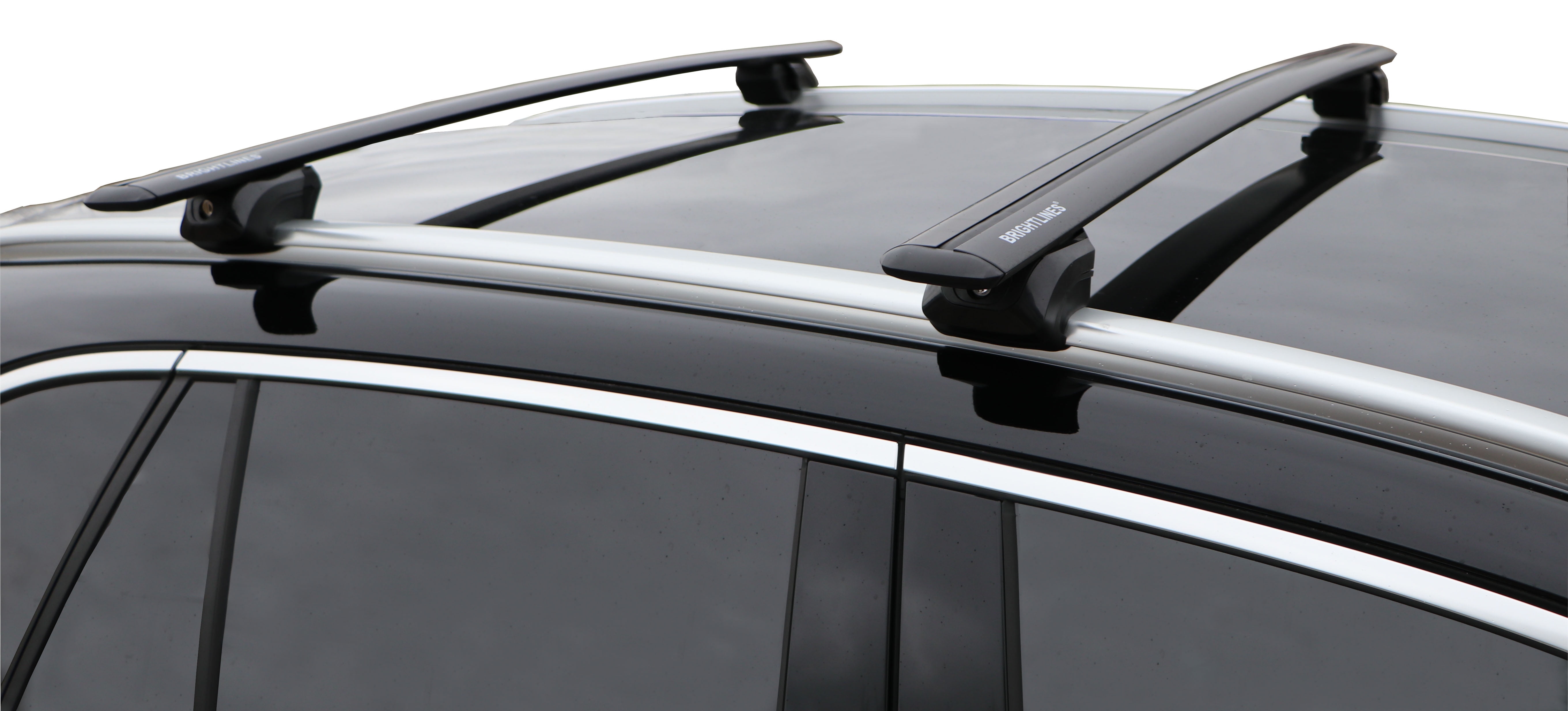 BRIGHTLINES Heavy Duty Anti-Theft Premium Aluminum Roof Bars Roof Rack Crossbars Compatible with Volvo XC40 XC60 2018-2026 with Flush Side Rails