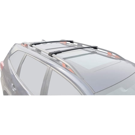 BRIGHTLINES Roof Rack Cross Bars Luggage Bars Replacement for 2019-2024 Subaru Forester , Set of 2pcs, Black Aluminum Roof Top Cargo Rack