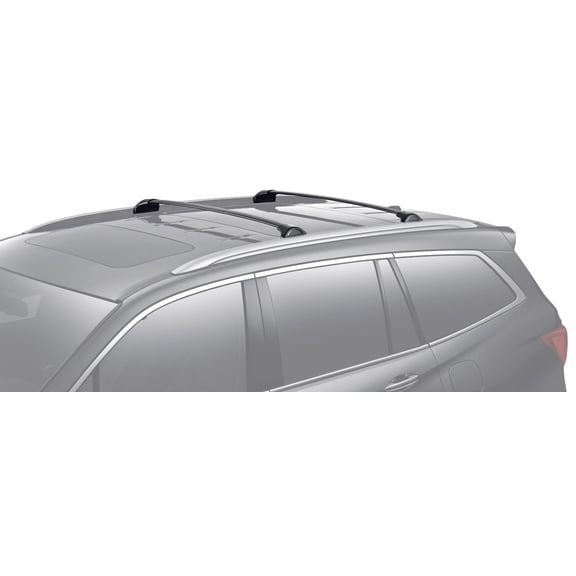 BRIGHTLINES Roof Rack Cross Bars Replacement for Honda Pilot 2016-2022, a Set of 2pcs, Black Aluminum Top Cargo Rack