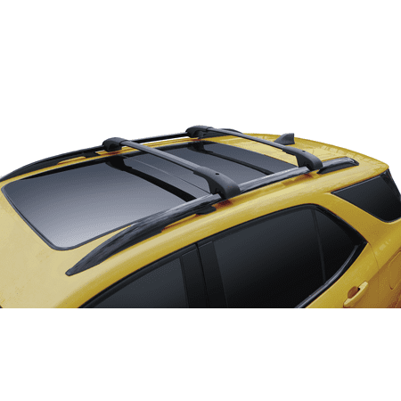 BRIGHTLINES Roof Rack Crossbars Compatible with Chevy Equinox GMC Terrain 2018-2024, Set of 2pcs, Black Aluminum Roof Top Cargo Rack