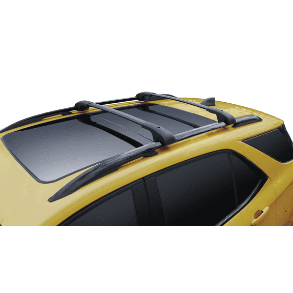 BRIGHTLINES Roof Rack Crossbars Compatible with Dodge Journey 2009-2019 a Set of 2pcs, Black Aluminum Top Cargo Rack