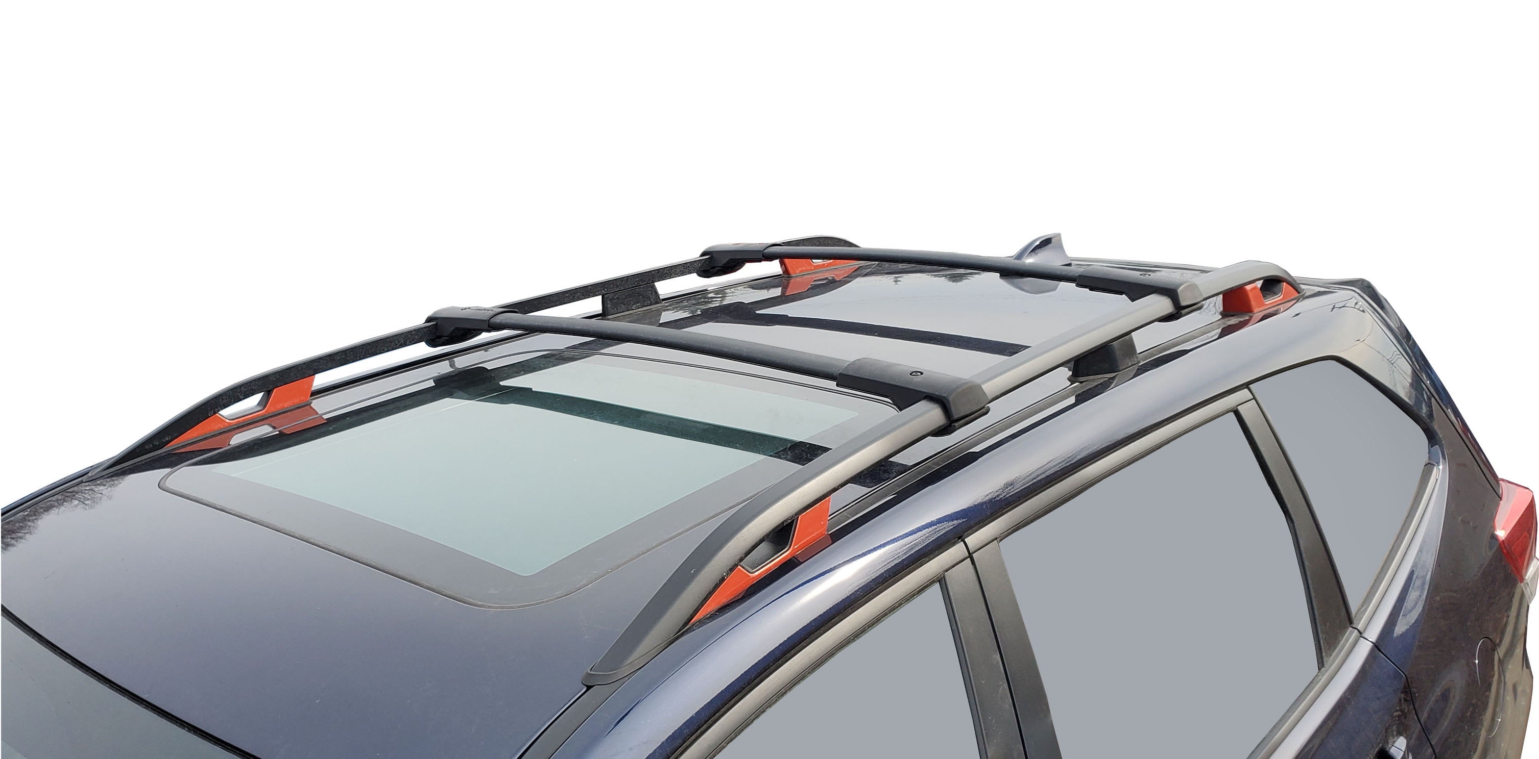 BRIGHTLINES Roof Rack Crossbars Replacement for 2014-2018 Subaru Forester for Kayak Luggage Ski Bike Carrier, a Set of 2pcs, Black Aluminum Top Cargo Rack