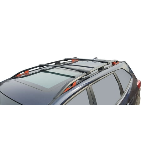 BRIGHTLINES Roof Rack Crossbars Replacement for 2014-2018 Subaru Forester for Kayak Luggage Ski Bike Carrier, a Set of 2pcs, Black Aluminum Top Cargo Rack