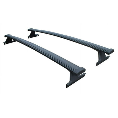 BRIGHTLINES Roof Rack Crossbars Replacement for Chevy Traverse 2018-2021 for Kayak Luggage Ski Bike Carrier, a Set of 2pcs, Black Aluminum Top Cargo Rack