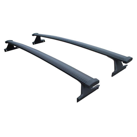 BRIGHTLINES Roof Rack Crossbars Replacement for Chevy Traverse 2018-2021 for Kayak Luggage Ski Bike Carrier, a Set of 2pcs, Black Aluminum Top Cargo Rack