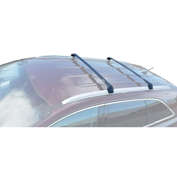 BRIGHTLINES Roof Rack Crossbars Replacement for Kia Sportage 2017-2021 Set of 2pcs, Black Aluminum Roof Top Cargo Rack