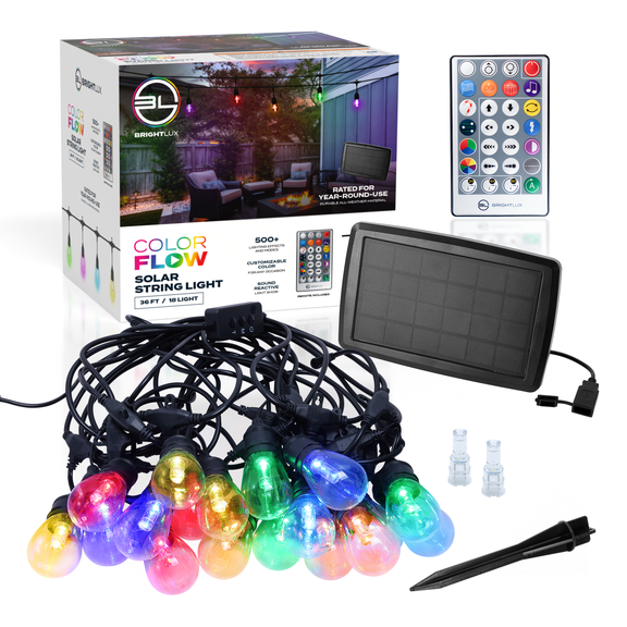 Brightlux 36 ft. 18 Light Color Flow String Light