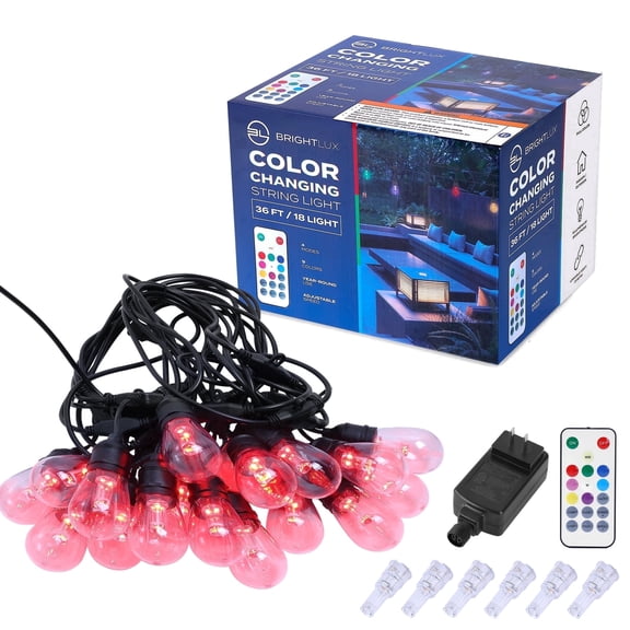 Brightlux 36 ft. 18 Light RGBW String Light