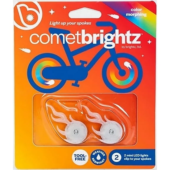 Brightz CometBrightz LED Bike Spoke Lights, Comet, Color Morphing, 2-Pack