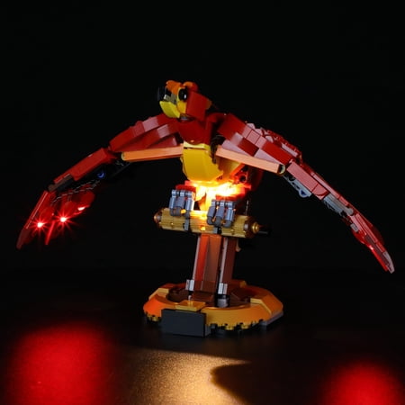 BRIKSMAX LED Lighting Kit for Legos Harry Potter Fawkes-Dumbledore's Phoenix 76394 Building Blocks Model (Not Include the Legos Set)