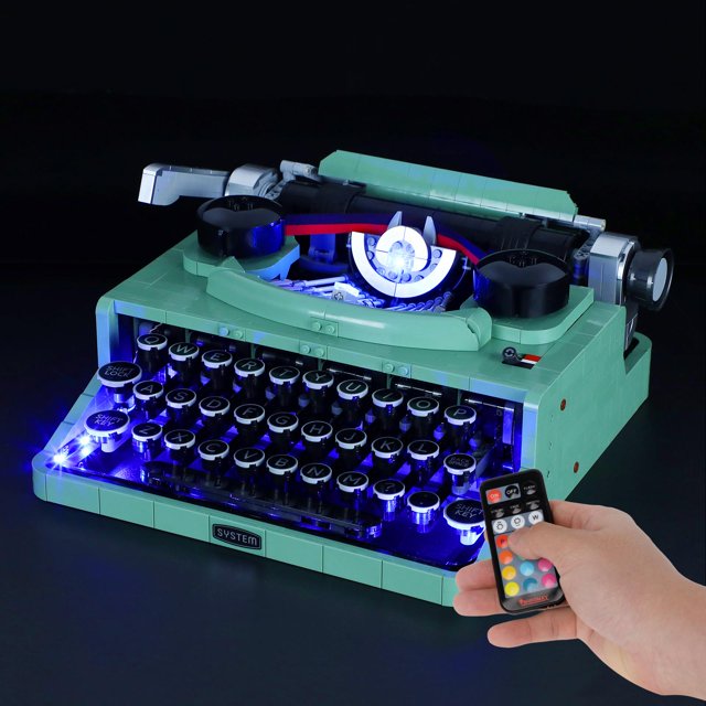BRIKSMAX LED Lighting Kit for Typewriter Compatible with Legos 21327