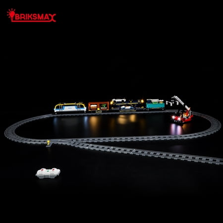 BRIKSMAX Led Lighting Kit for Legos 60336 City Freight Train Building Blocks Model (Not Include the Building Set)