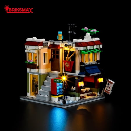 BRIKSMAX Led Lighting Kit for Legos Creator 3-in-1 Downtown Noodle Shop 31131 Building Kit (Not Include the Building Set)