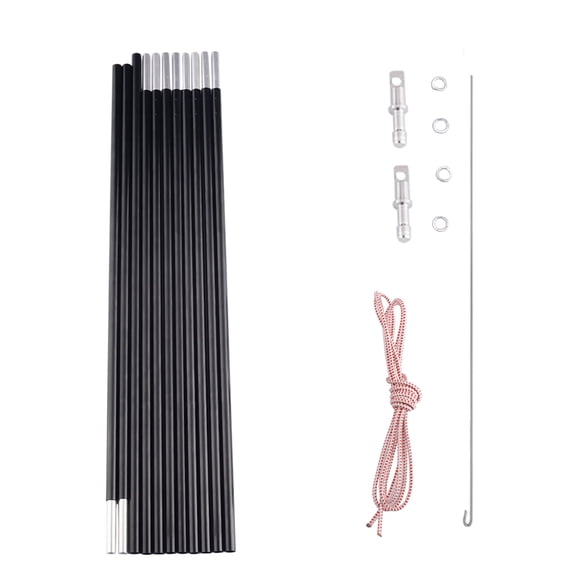BRILLIANCE4U Aluminum Tent Poles Replacement 14ft 7in Outer Dia. 0.33" 8.5mm 1 Pole Pack