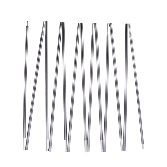 BRILLIANCE4U Grey Tent Poles Replacement, 9.5mm 3/8" Pre-Assembled Aluminum Tent Rod 16ft 4.4 in