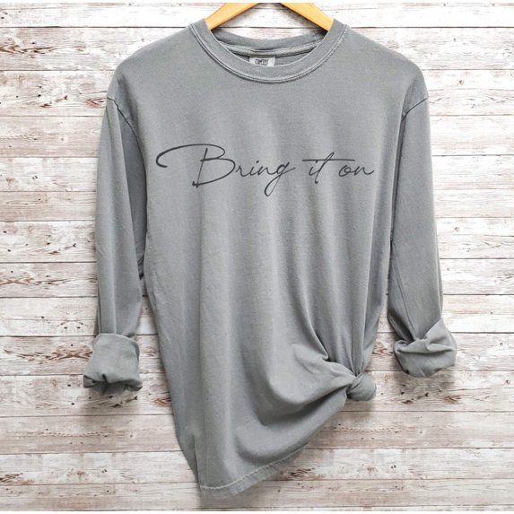 BRING IT ON Graphic Garment dyed T-Shirt