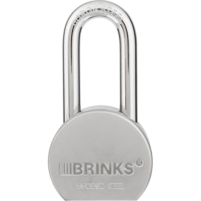 BRINKS 64 mm Commercial Solid Steel Keyed Padlock Solid Steel Body