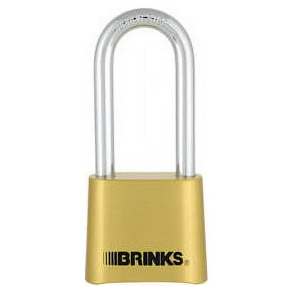 BRINKS 67149002 50MM COMMERCIAL SOLID BRASS RESETTABLE LOCK WITH 2 SHACKLE