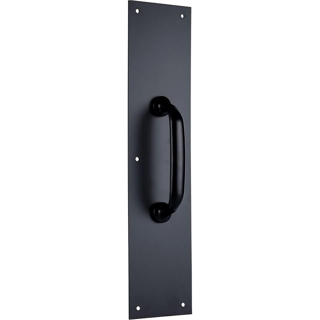 BRINKS Commercial Commercial 15" Pull Door Plate, Matte Black Finish