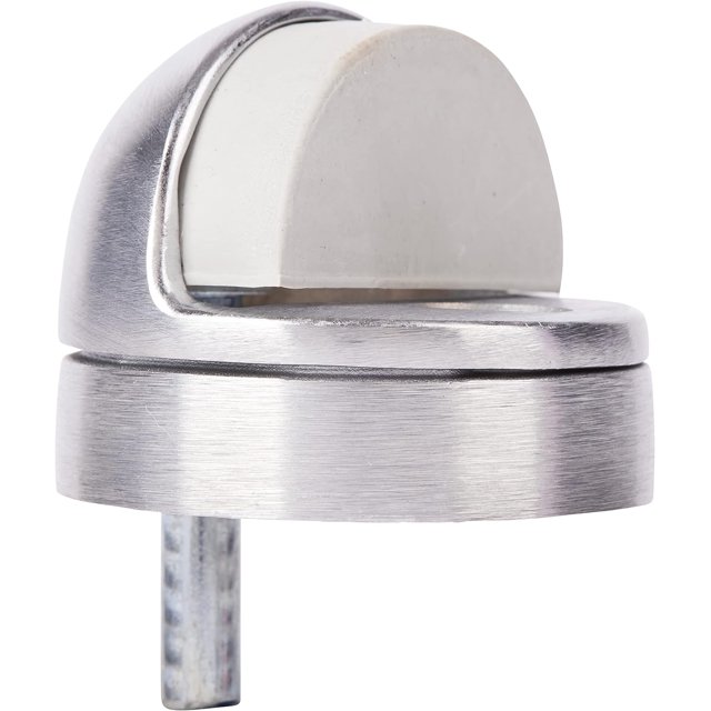 BRINKS Commercial Dome Floor Door Stop, Satin Chrome Finish Non