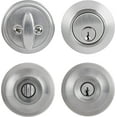 BRINKS Commercial Keyed Entry Door Knob with Deadbolt Set, Satin